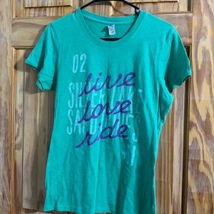 Junior’s Tee Shirt Live Love Ride Silver Lake Sand Dunes